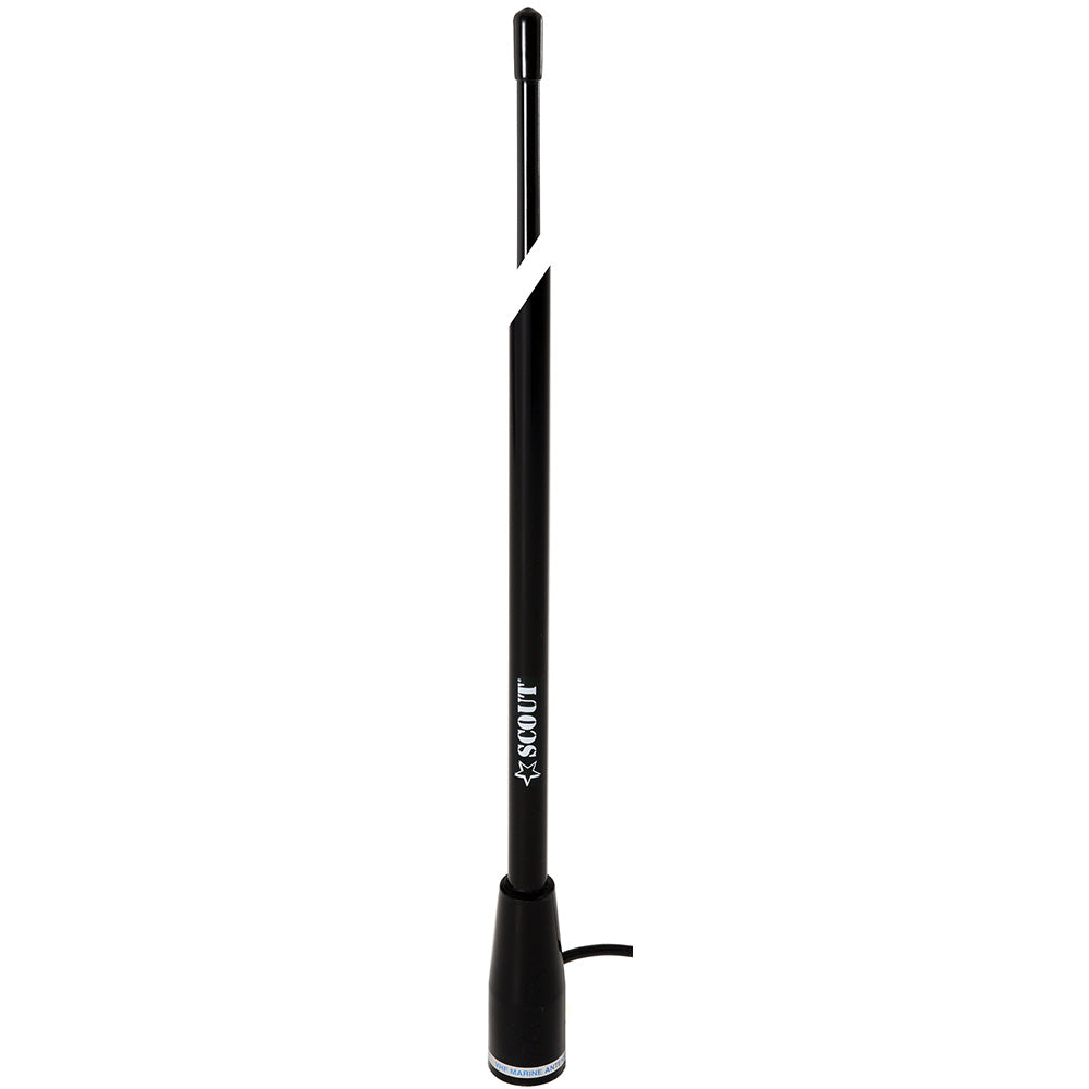 Scout 5' Black VHF Antenna 3dB Nylon Ferrule w/5M RG-58 Coax KS-22