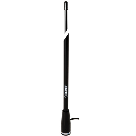 Scout 5' Black VHF Antenna 3dB Nylon Ferrule w/5M RG-58 Coax KS-22
