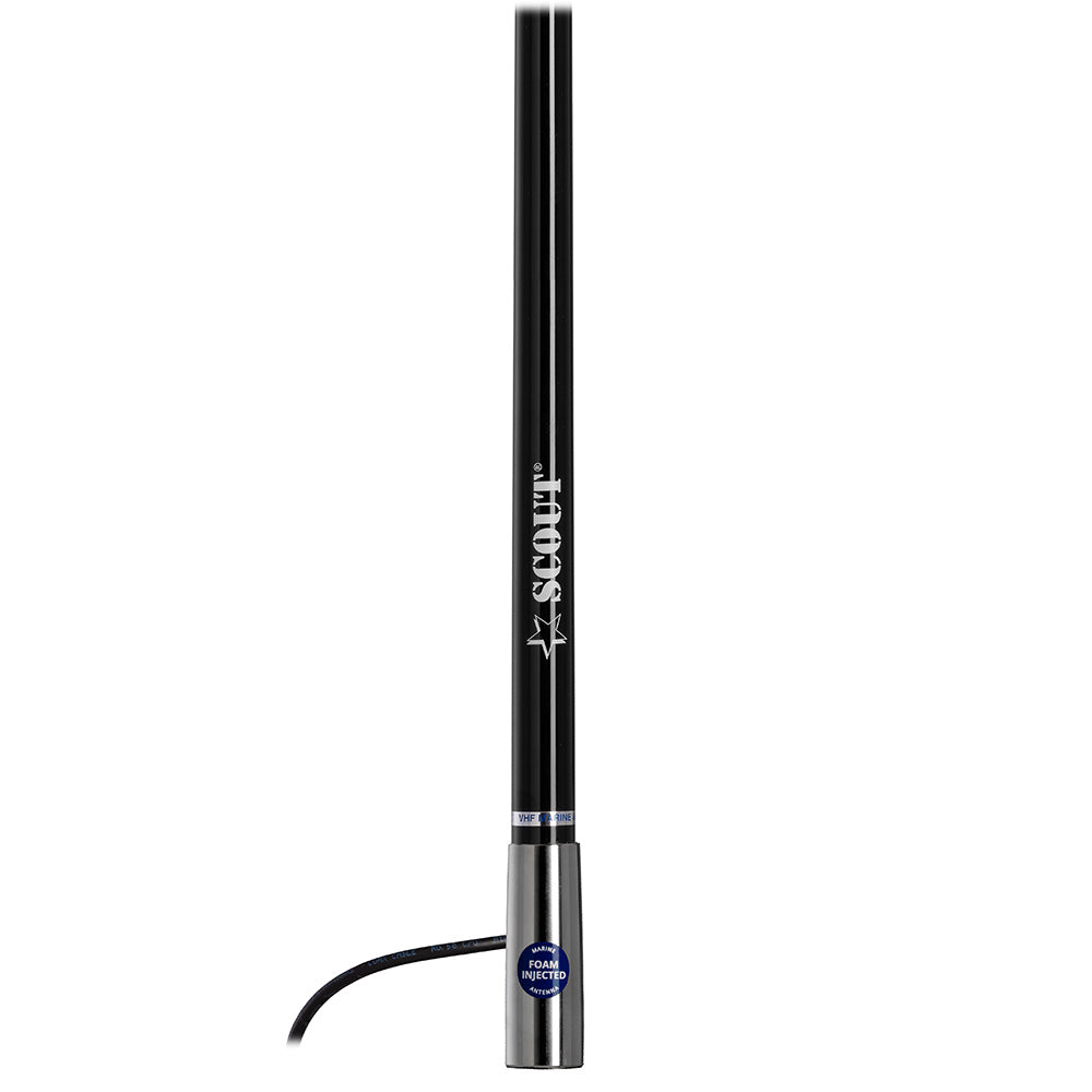 Scout 4' Black AM/FM Antenna Fiberglass