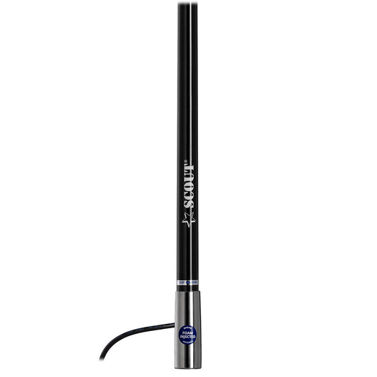Scout 4' Black AM/FM Antenna Fiberglass