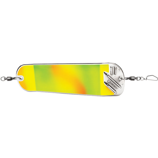 Luhr-Jensen Money Roll Flasher - 11" - Glow Biohazard