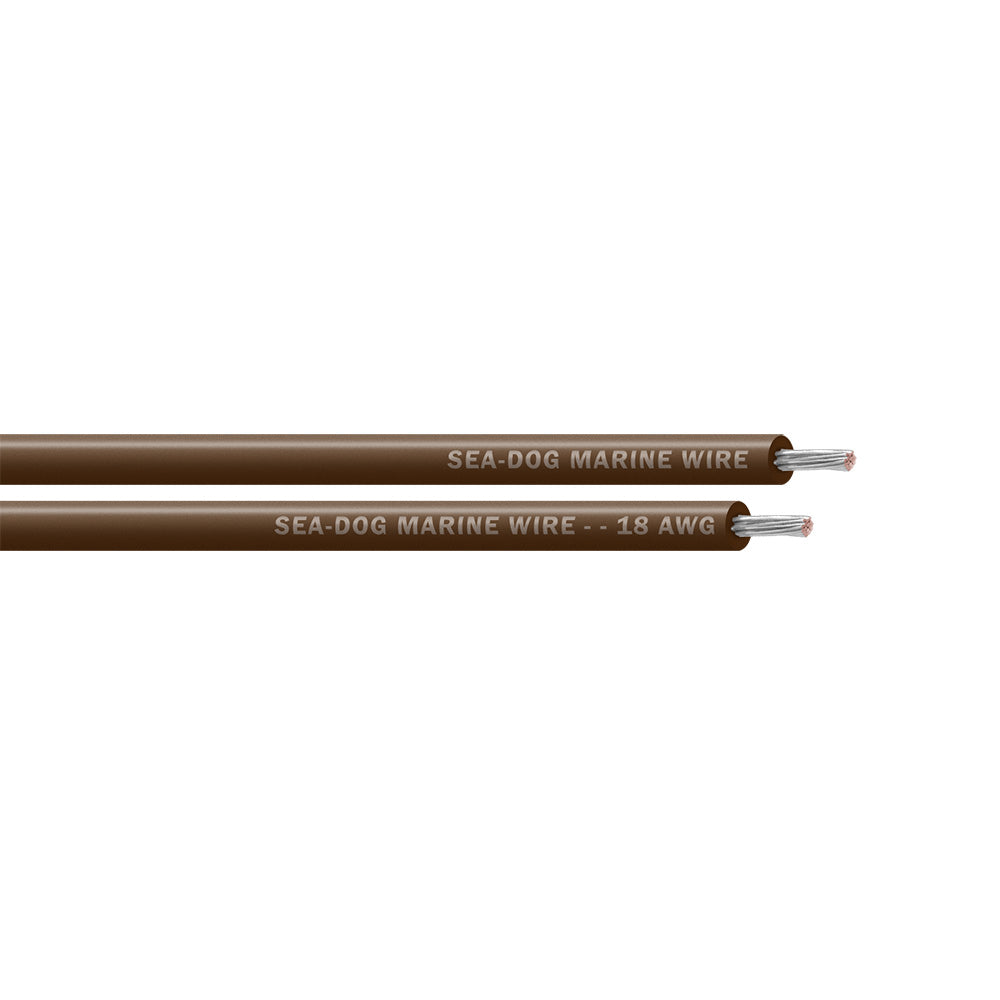 Sea-Dog 18 AWG Brown Primary Wire - 250'
