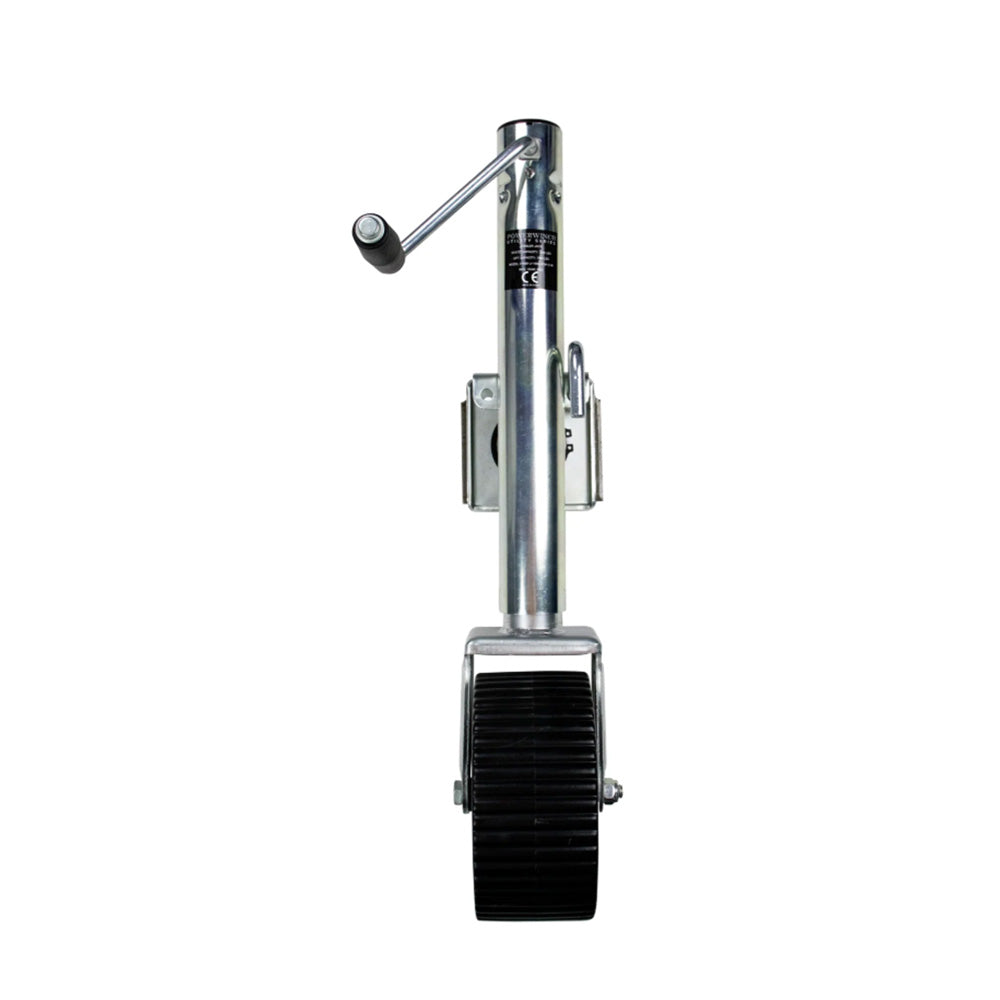 Powerwinch Utility Series Jack - 1500lb, Weld-On, Single Wheel Wide, Zinc