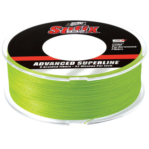 Sufix 832® Advanced Superline® Braid - 20lb - Neon Lime - 600 yds
