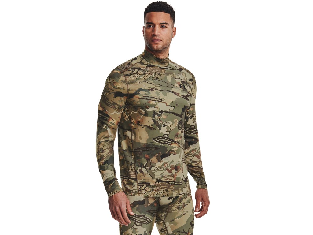 Under Armour Men's ColdGear Infrared Camo Mock Long Sleeve