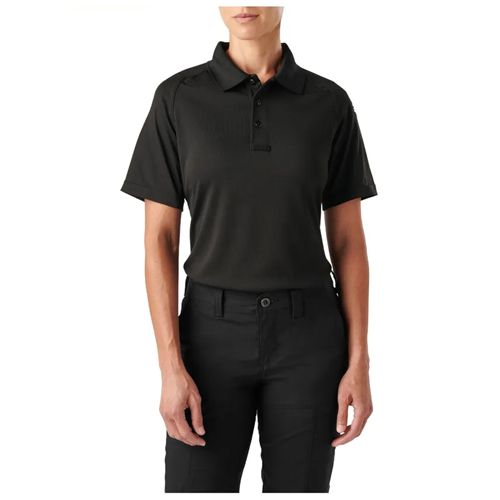 5.11 Tactical Women's Performance Short Sleeve Polo in Black