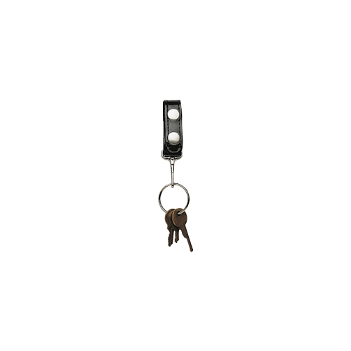 Boston Leather Belt Keeper With Key Snap