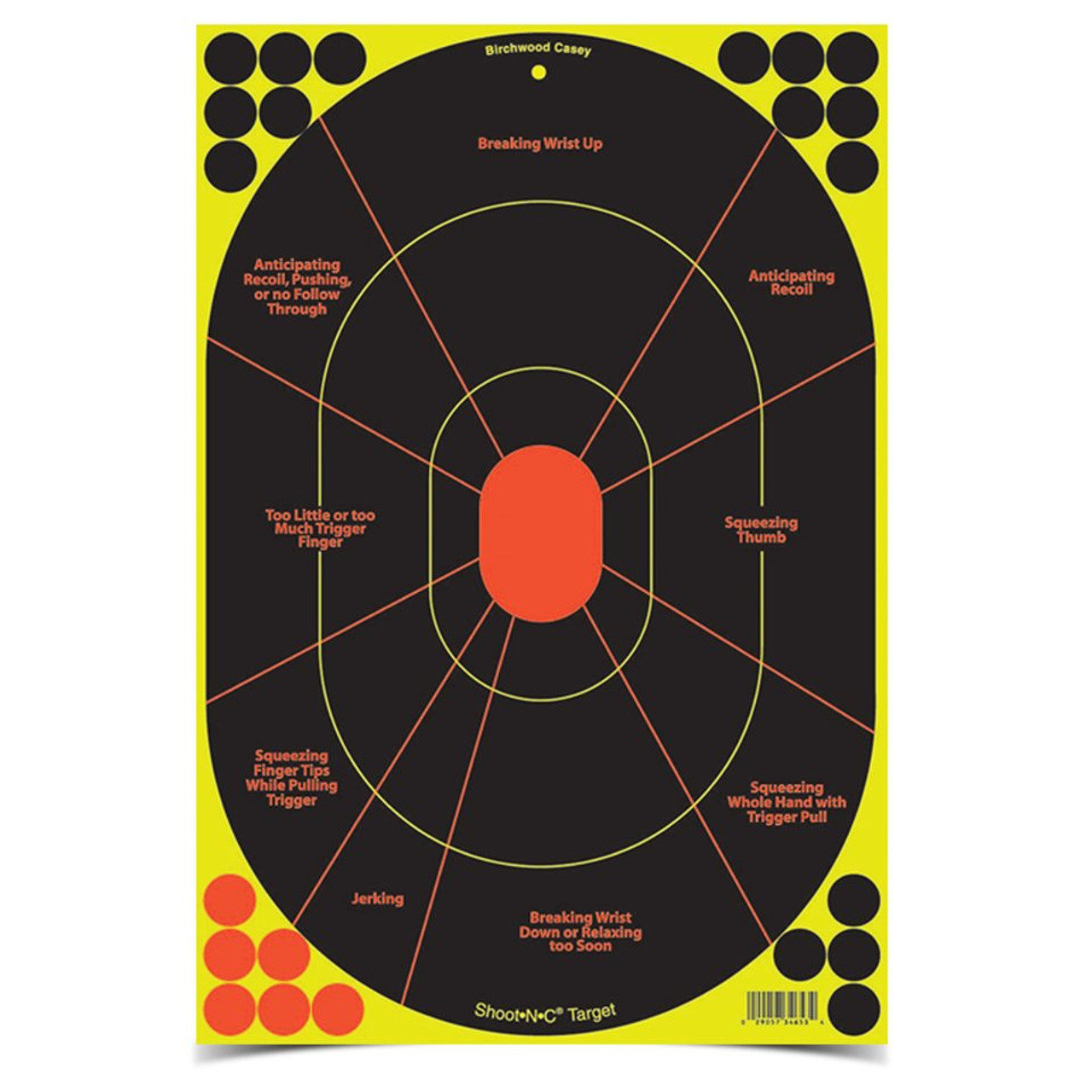 Shoot-n-c 12 X 18 Inch Handgun Trainer Target