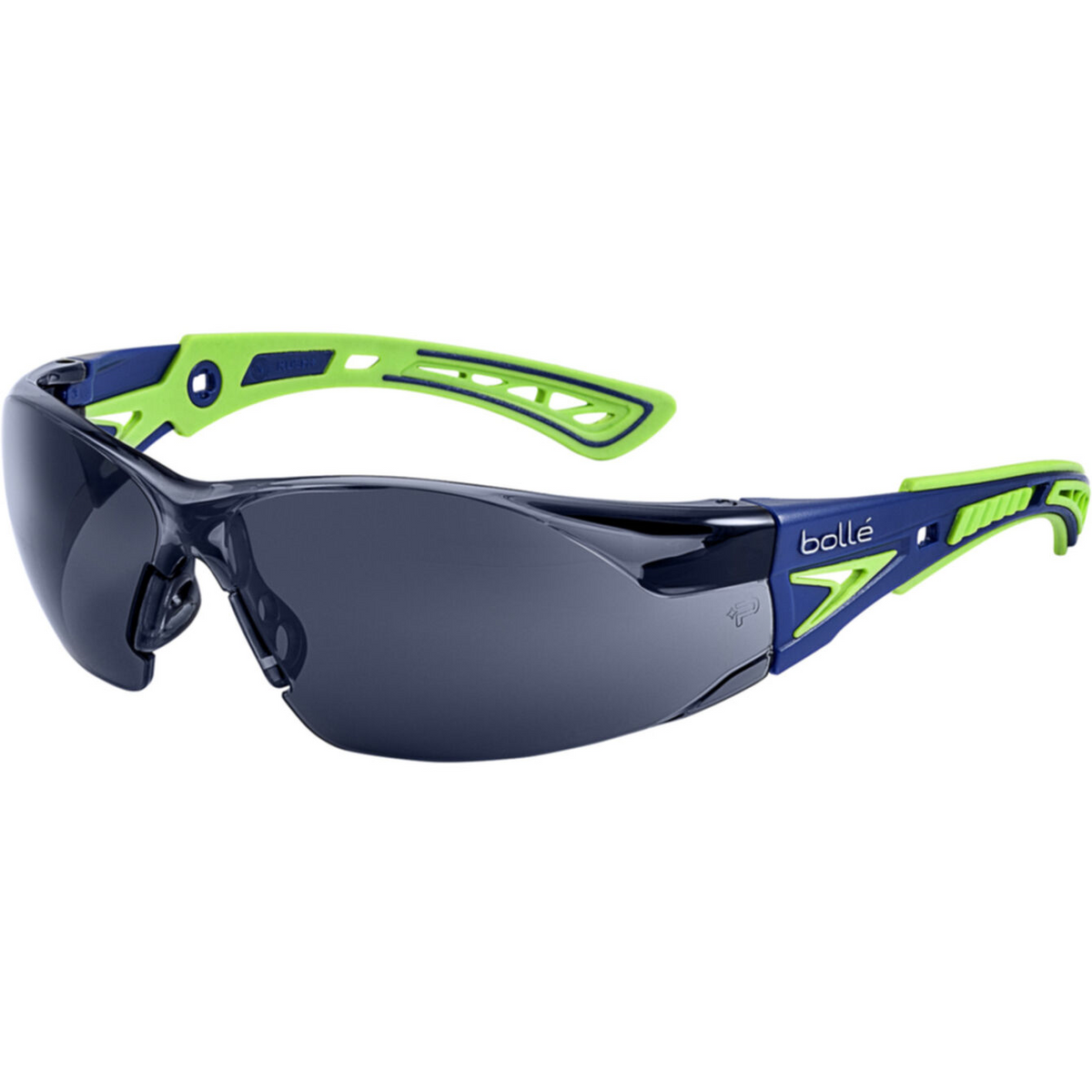 Rush+ Safety Spectacles Pc Smoke Platinum Pc Tpr Rimless
