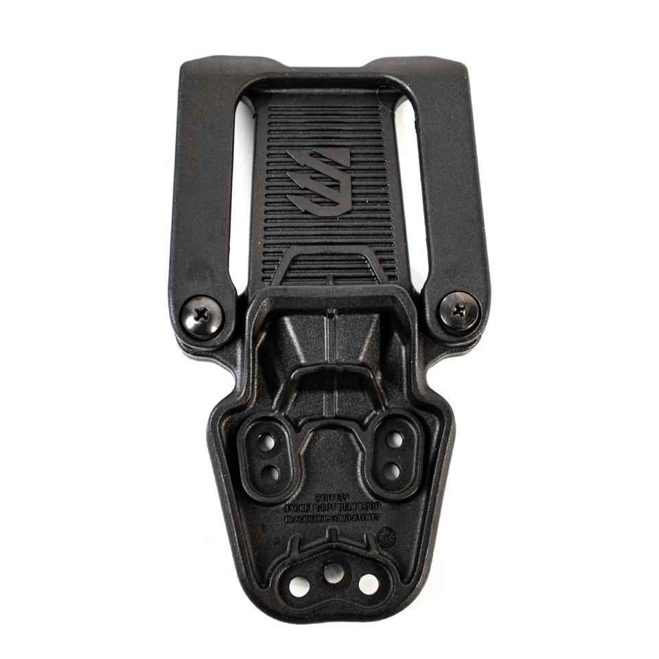 Blackhawk T-series Black Jacket Slot Belt Loop, Clam