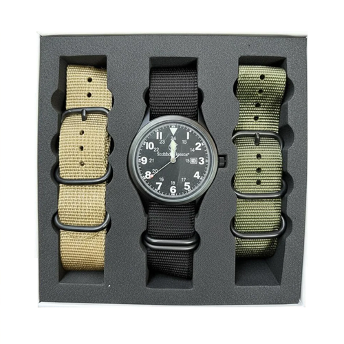 Smith & Wesson 42mm Military Watch- 3 Nato Military Straps