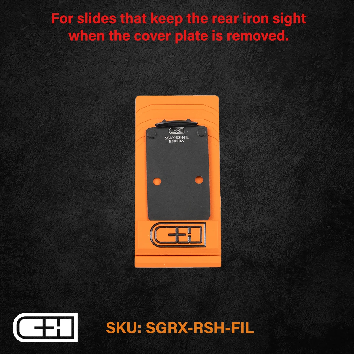 C&h Precision Optics Adapter Plate - Sig P320 Rx/pro/axg