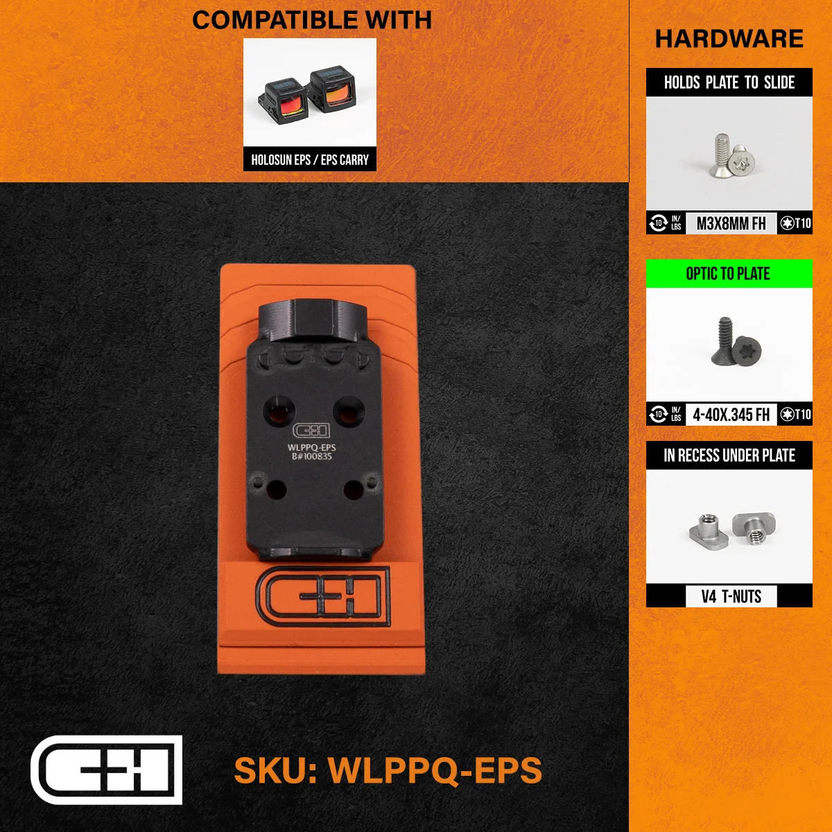 Optics Adapter Plate - Walther Ppq/q4/q5