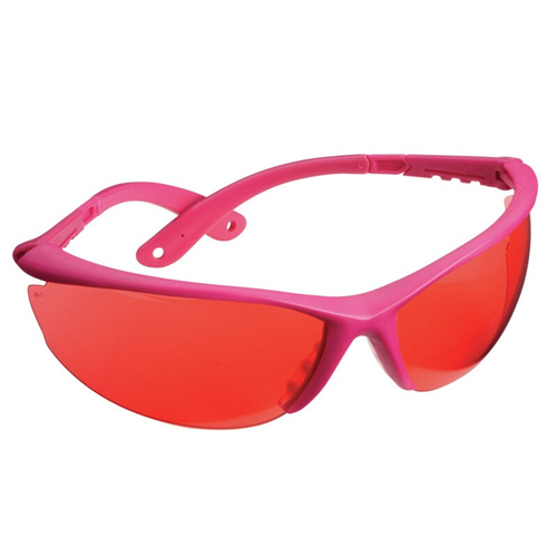 Champion Targets 40605 Open Frame Ballistic Shooting Glasses Open Frame, Pink Frame W/ Rose Lens