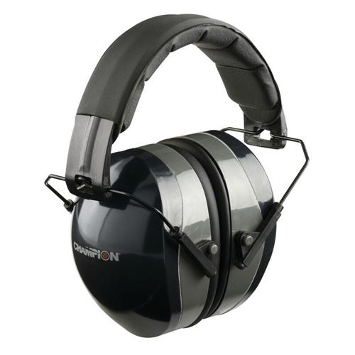Champion Targets 40970 Passive Earmuffs, 29db Noise Reduction Rating, Black/gray