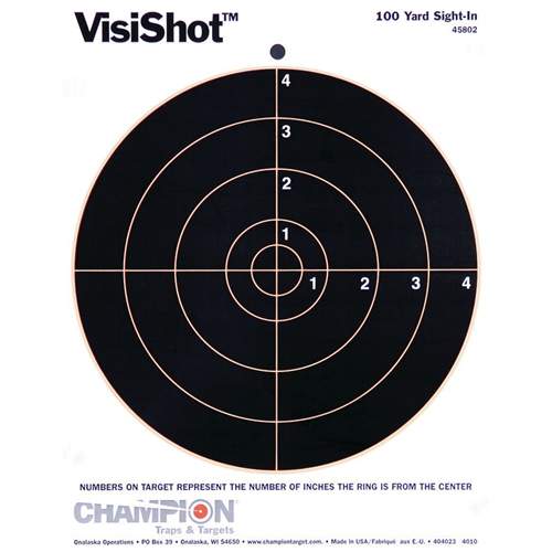 Champion Targets 45802 Visishot Circle Targets, 8 (10 Pack)
