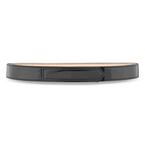 1-1/2" High-gloss Leather Hook & Loop Tip Garrison Belt