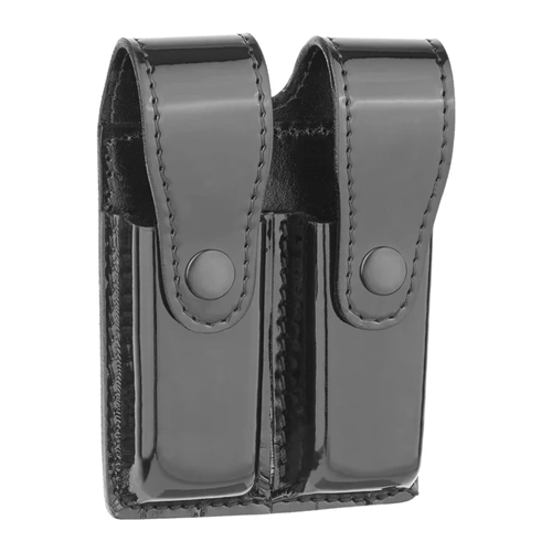 Hi-gloss Leather Double Magazine Holder For 9mm