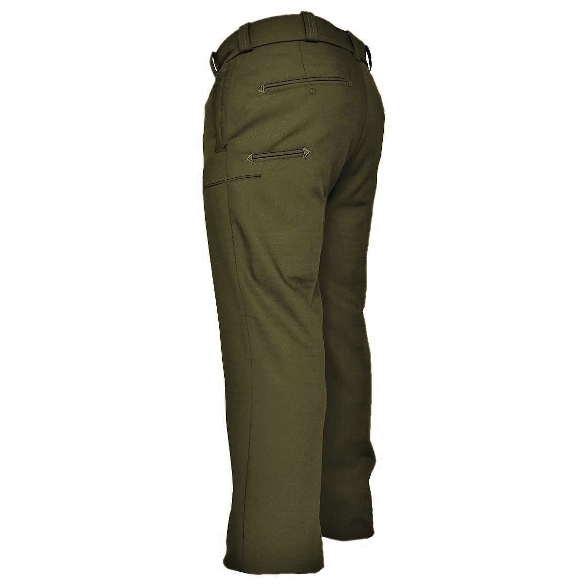 Elbeco Prestige Wool-Blend OD Green Hidden Cargo Pocket Pants
