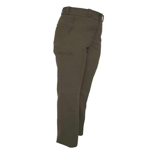 Prestige Wool-Blend OD Green Women's Hidden Cargo Pocket Pants