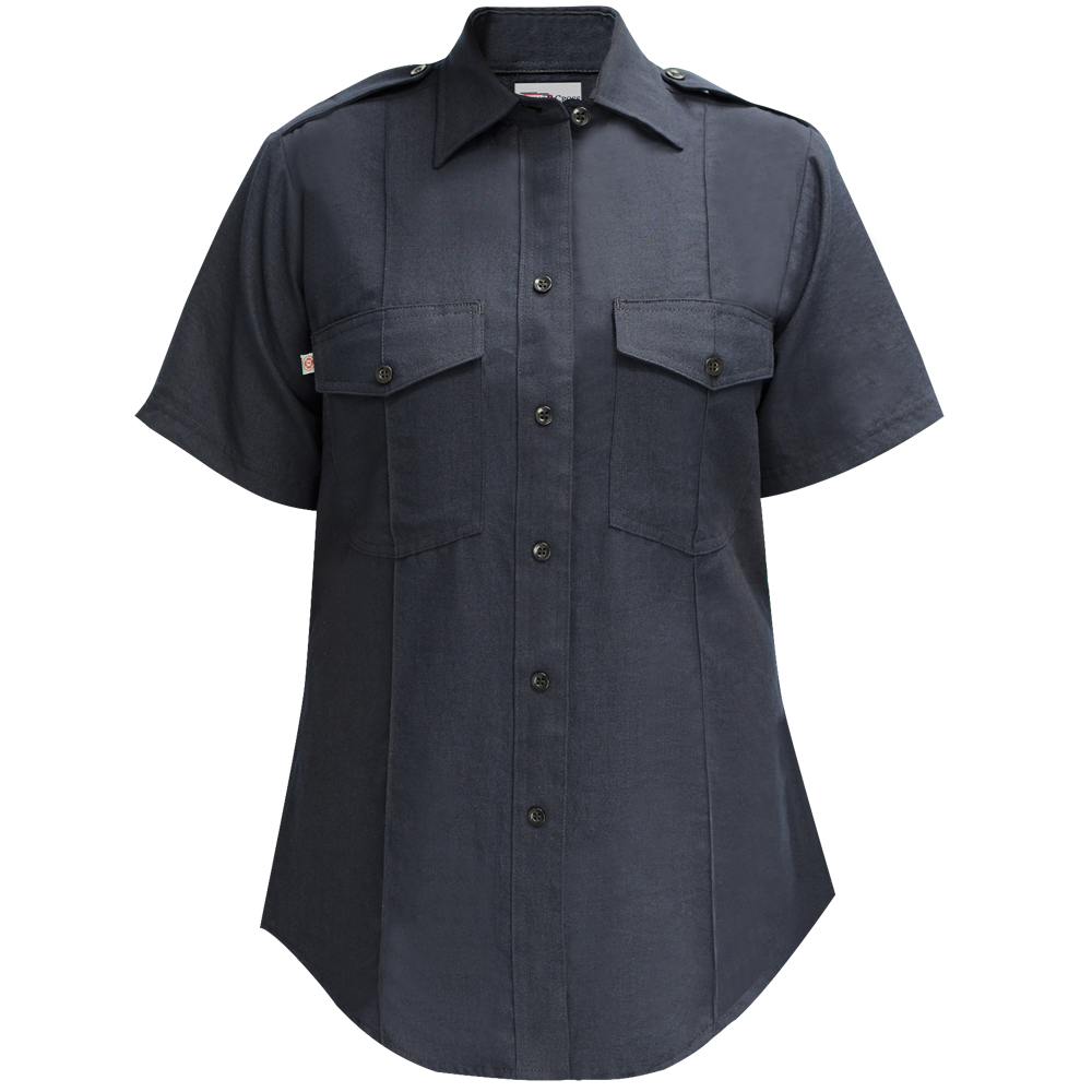 Nfpa Compliant Women's Nomex Short Sleeve Shirt - Lapd Navy