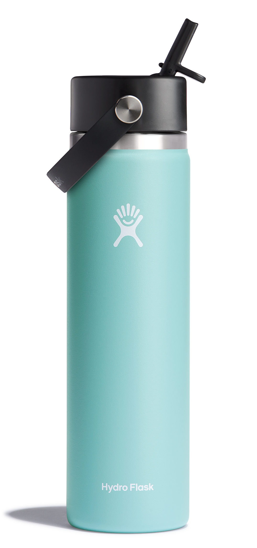 Wide Mouth Insulated Water Bottle W/ Flex Straw Cap