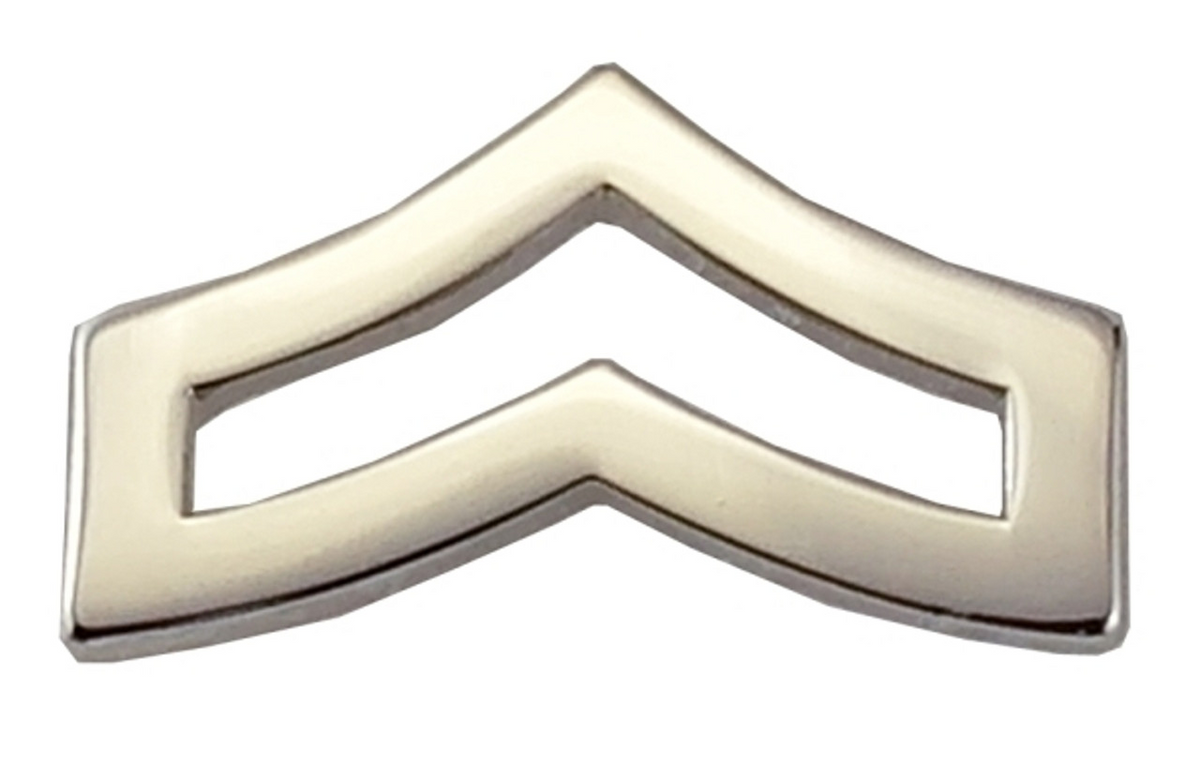 Corporal Chevron Mini 3/4'' Wide - Pair