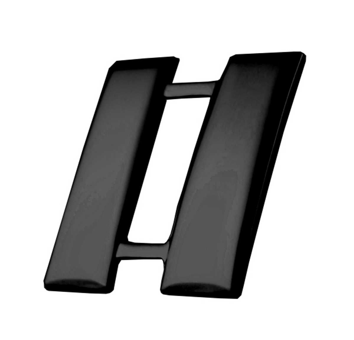 Captain Smooth Pin, Regular 1" High, Clutch Back - Pair