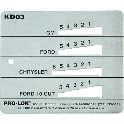 Key Decoder – Gm, Chrysler, Ford & 10cut