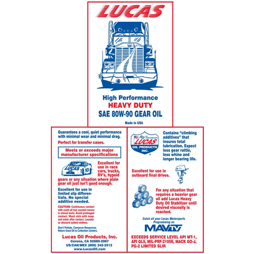 Heavy Duty 80W-90 Gear Oil
