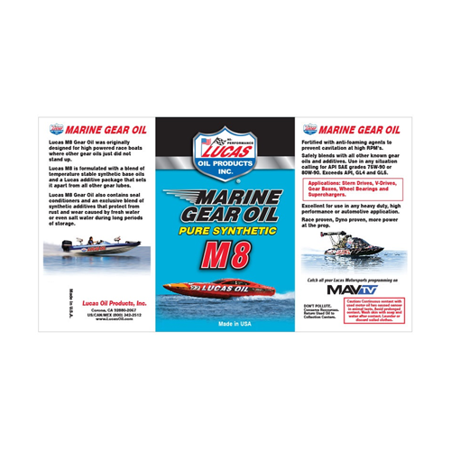 Marine Gear Oil Synthetic SAE 75W-90 M8