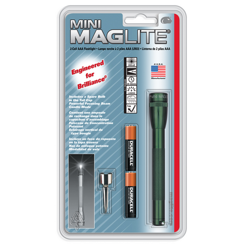 Mini Maglite 2 Aaa-cell Flashlight W/ Pocket Clip