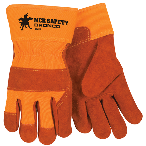 Bronco-prem Side Leather Palm Safety Cuf