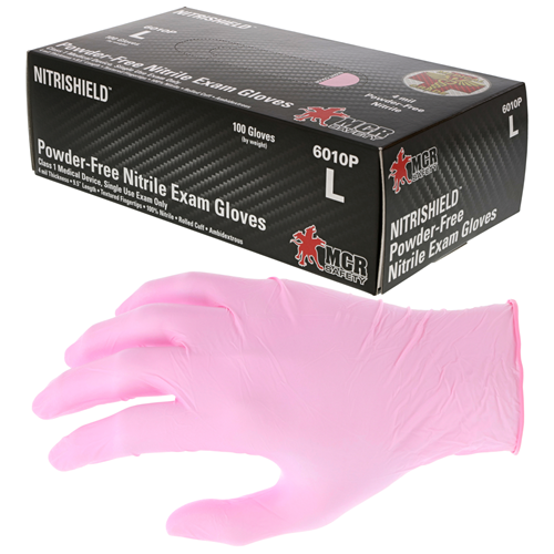 Mcr Safety Pink 4 Mil Medical NBR L