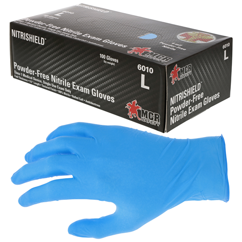 Mcr Safety Blue 4 Mil Medical Grade Nitrile Disp
