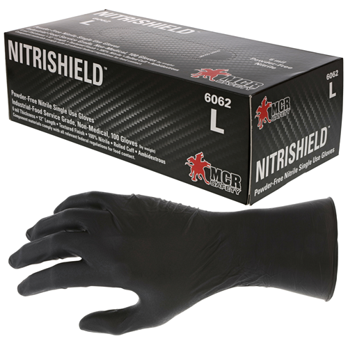 Mcr Safety Nitri-stealth Black Nitrile