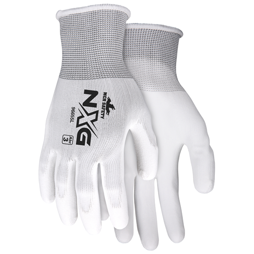 Mcr Safety White Poly White Pu 13 Gauge