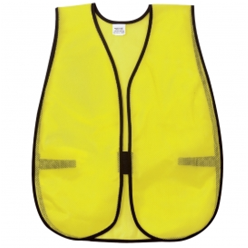 Mcr Safety Poly, Mesh Safety Vest, 18 X 47, Lime