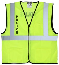 Mcr Safety Class 2, Economy, Mesh, Silkscreened Pol