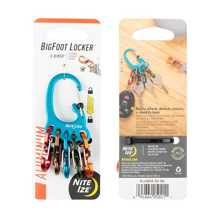Bigfoot Locker Keyrack Aluminum - Assorted Colors