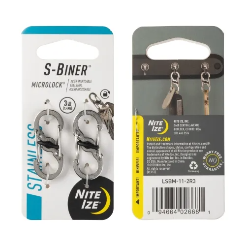 Nite-ize S-Biner Stainless Steel MicroLock