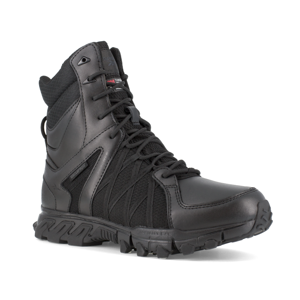 Reebok Trailgrip Tactical 8'' Waterproof Insulated Boot W/ Soft Toe - Black
