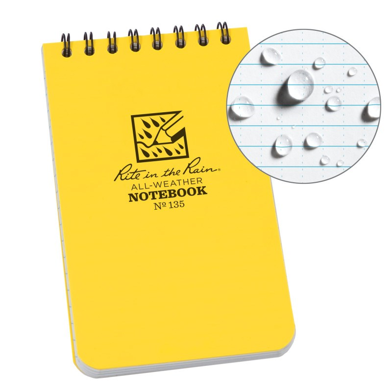 Rite In The Rain Top Spiral Notebook - 3''x5''