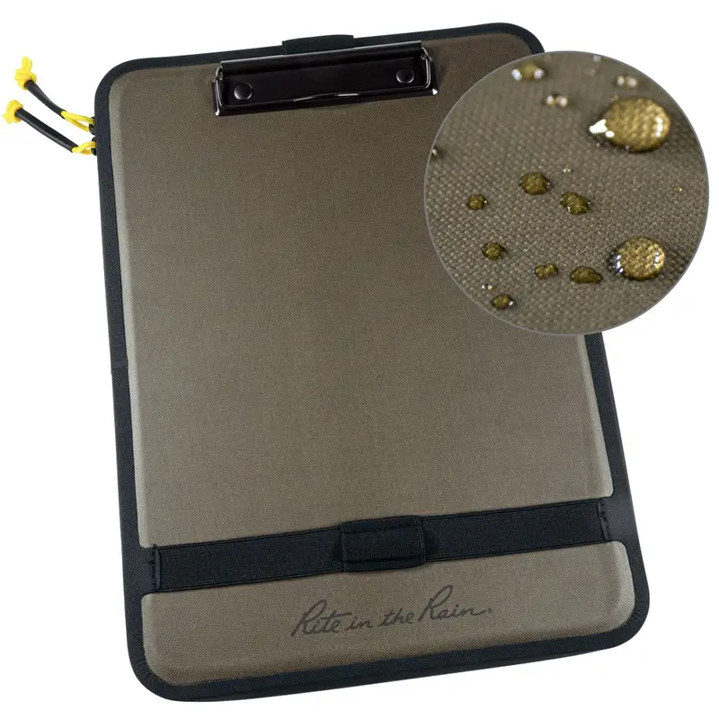 Rite In The Rain Monsoon Field Desk/clipboard W/ Storage - Olive/black