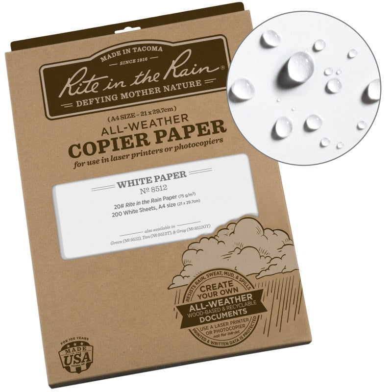 All-weather Printer Paper - 21cm X 29.7cm - 200 Sheets - White