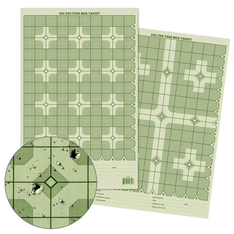 Rite In The Rain Precision Distance Cross Moa Shooting Target - 11x17