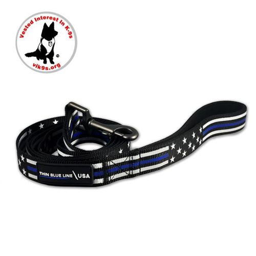 Thin Blue Line Dog Leash, Thin Blue Line Stars & Stripes