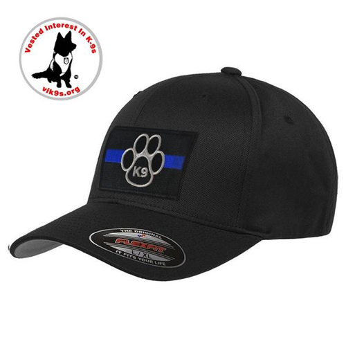 Flexfit Hat, K9, Black, Velcro Removable Patch