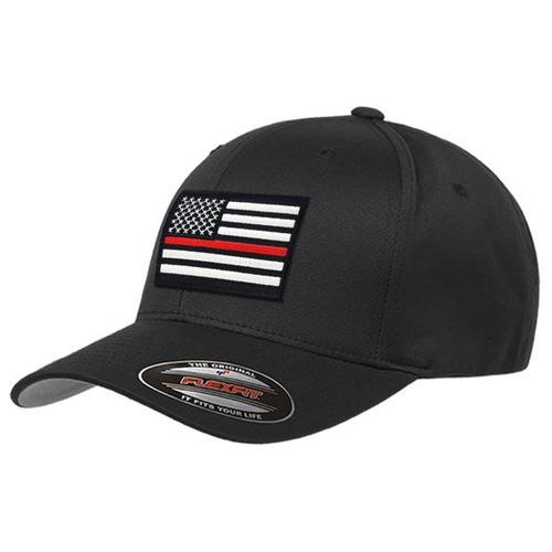 Thin Blue Line FlexFit Hat - Thin Silver Line Flag