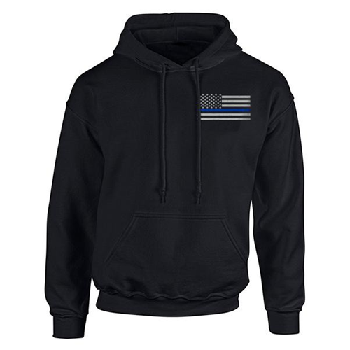 Thin Blue Line Hoodie - Thin Blue Line American Flag